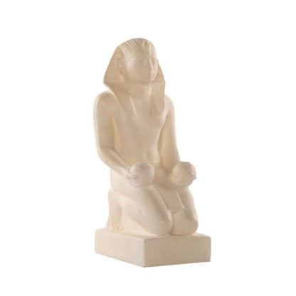 Ancient Egyptian The Kneeling King Statue (Museum Replica) Height = 28cm /11.2 In