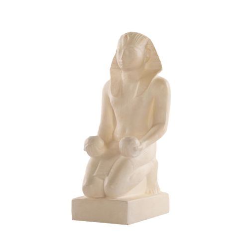 Ancient Egyptian The Kneeling King Statue (Museum Replica) Height = 28cm /11.2 In