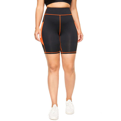 High Waist Hip Peach Pants Women's Running Fitness Five-point Pants - Zara-Craft