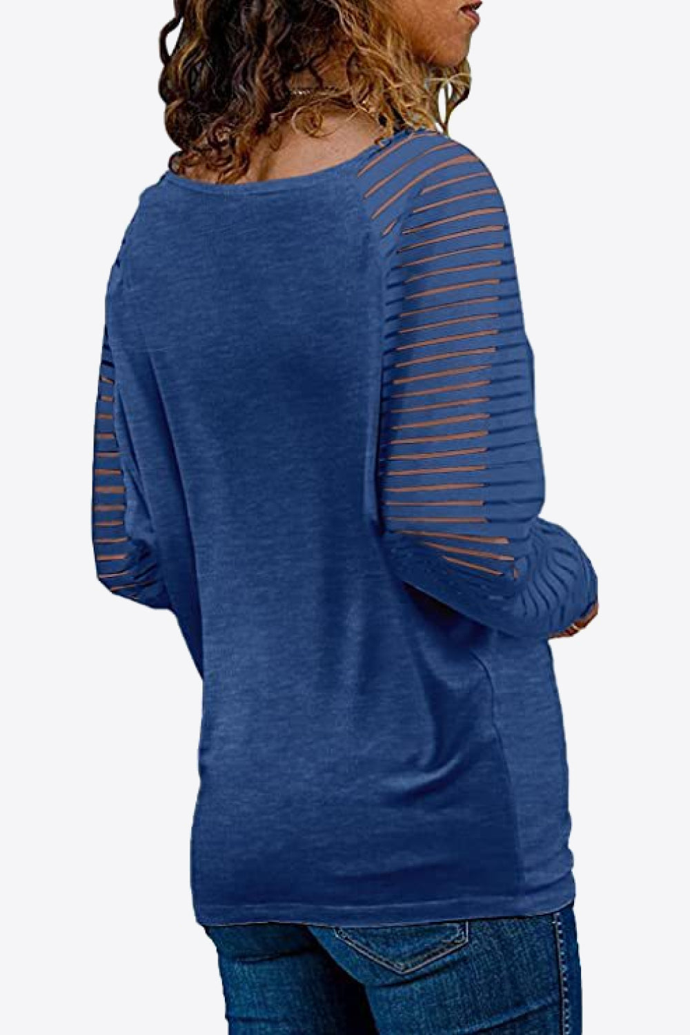 V-Neck Long Raglan Sleeve Women Top