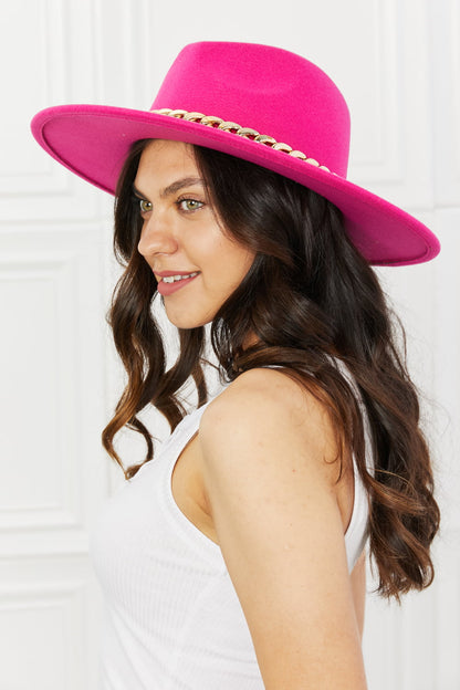 Fame Keep Your Promise Fedora Women Hat in Pink - Zara-Craft