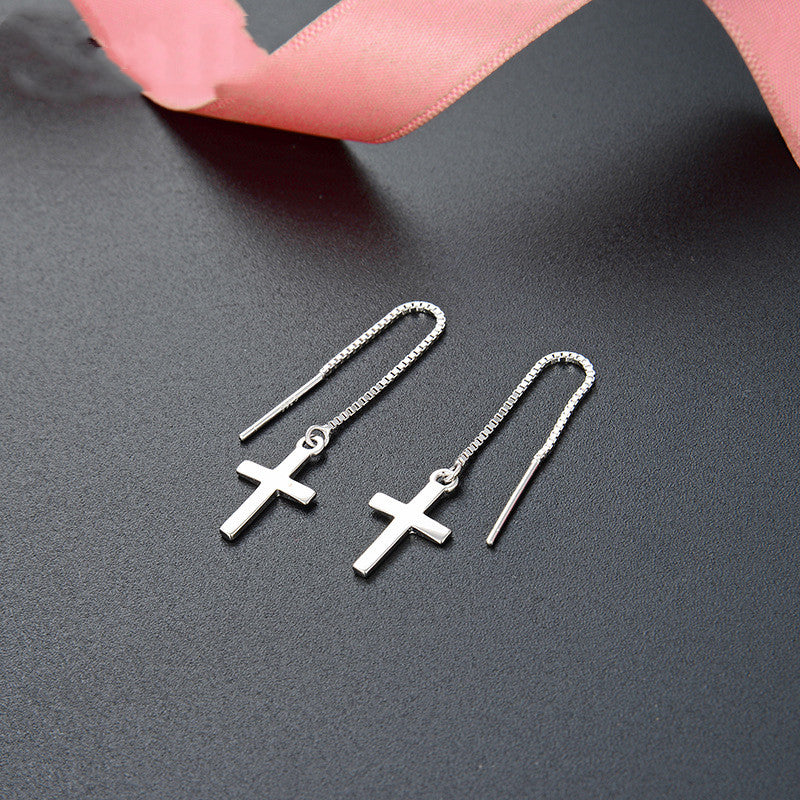 Simple And Popular Cross Earring - Zara-Craft