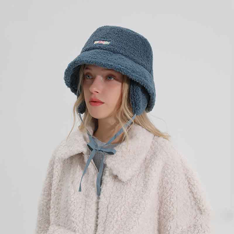 Female Lamb Hair Ear Protection Hat - Zara-Craft