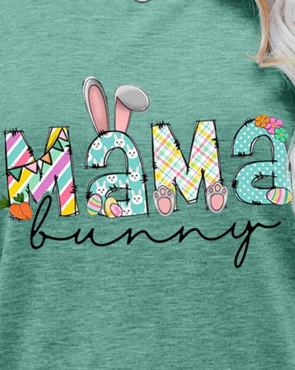 MAMA BUNNY Easter Graphic Women T-Shirt