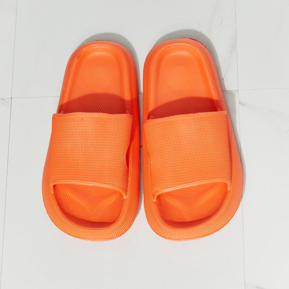 MMShoes Arms Around Me Open Toe Slide in Orange