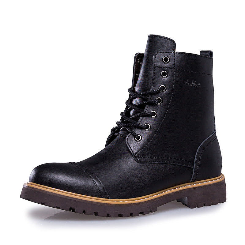 Leather Martin Boots Men's Leather Shoes - Zara-Craft