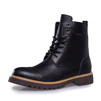 Leather Martin Boots Men's Leather Shoes - Zara-Craft