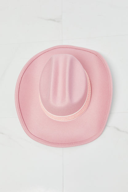 Fame Western Cutie Cowboy Hat in Pink - Zara-Craft