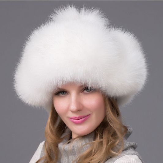 Fur hat fox fur Leifeng women's hat - Zara-Craft