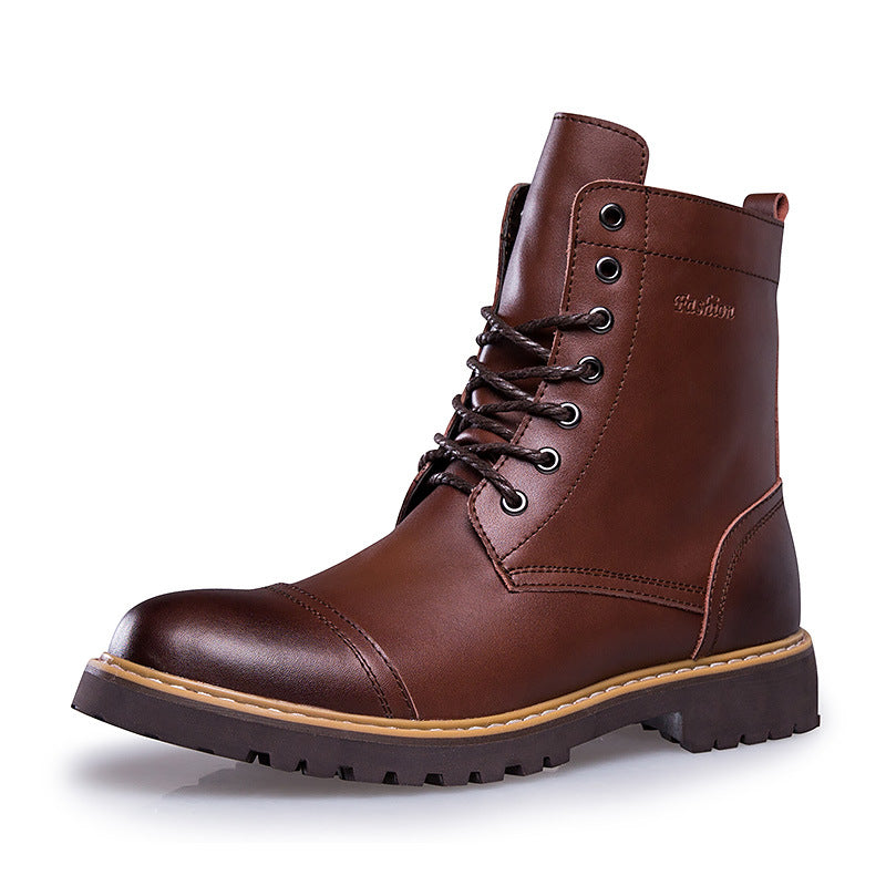 Leather Martin Boots Men's Leather Shoes - Zara-Craft