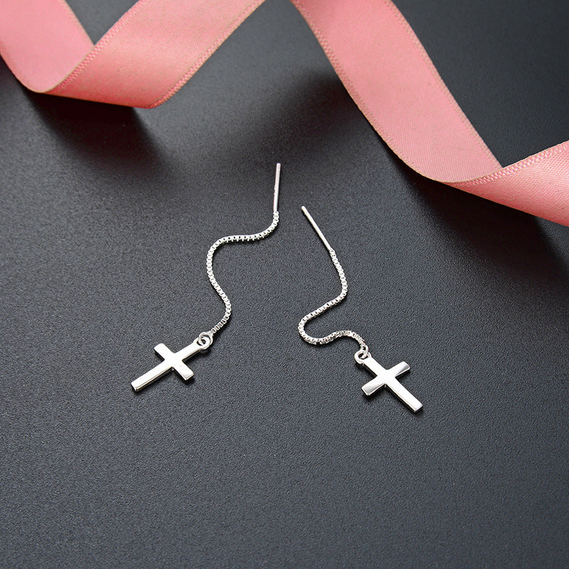 Simple And Popular Cross Earring - Zara-Craft