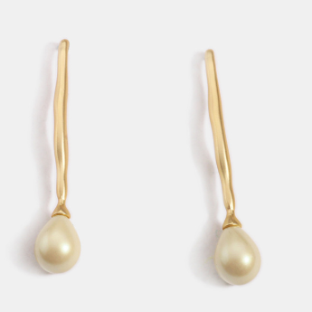 Simple pearl earrings - Zara-Craft