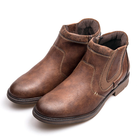 Male Martin Leather Work non-slip Shoes - Zara-Craft