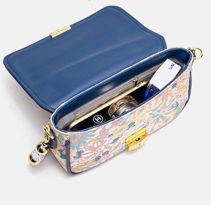 Vintage Flower Shoulder Messenger Bag - Zara-Craft