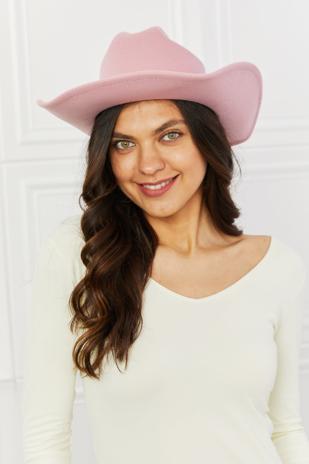 Fame Western Cutie Cowboy Hat in Pink - Zara-Craft