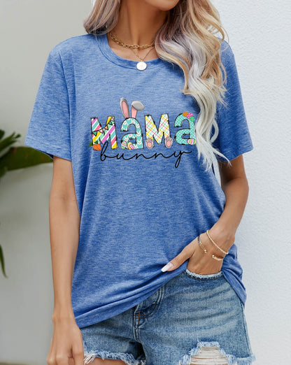 MAMA BUNNY Easter Graphic Women T-Shirt