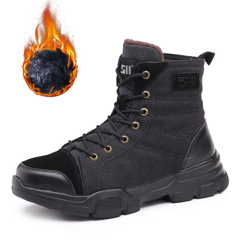 Safety Shoes Steel Toe Cap High-Top Work Protective Labor Insurance Shoes - Zara-Craft