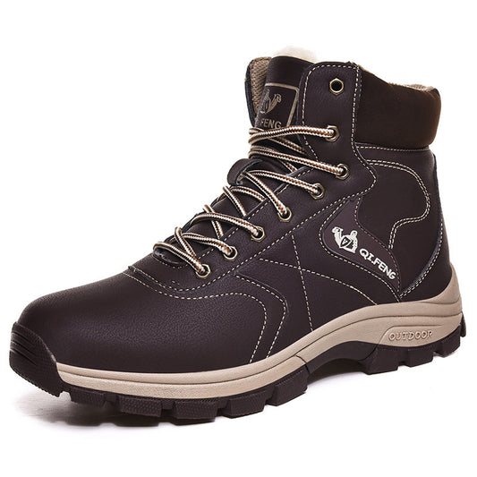 Winter High-top Outdoor Martin Boots Casual Hiking Shoes Men's Cotton Shoes - Zara-Craft