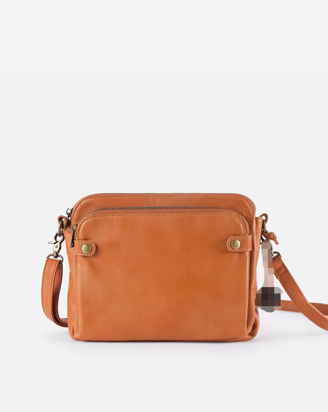 Leather Retro Crossbody Handbag | Three Layer Leather Cross Bags | Cell Phone Purse For Women, Mini Messenger Shoulder Handbag Wallet Purses Satchel Shoulder Bags - Zara-Craft