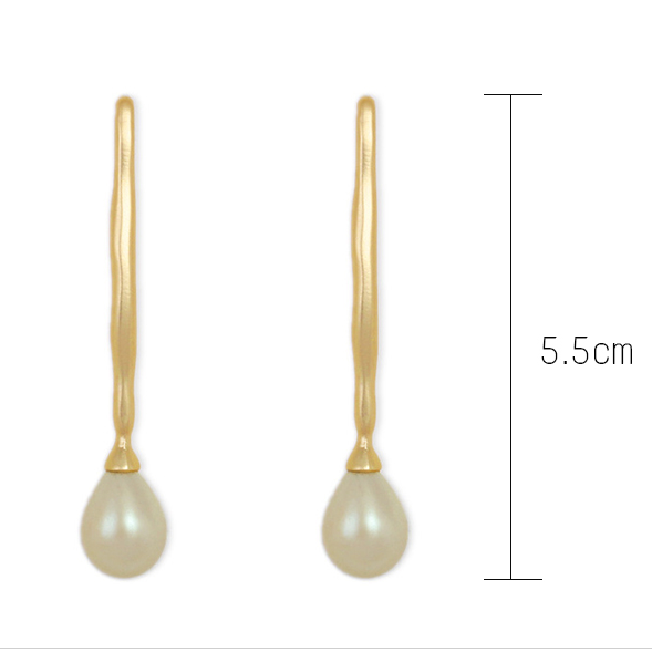 Simple pearl earrings - Zara-Craft