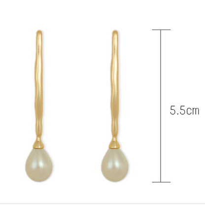 Simple pearl earrings - Zara-Craft