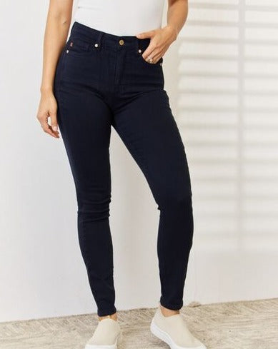 Judy Blue Full-Size Garment Dyed Tummy Control Skinny Women Jeans