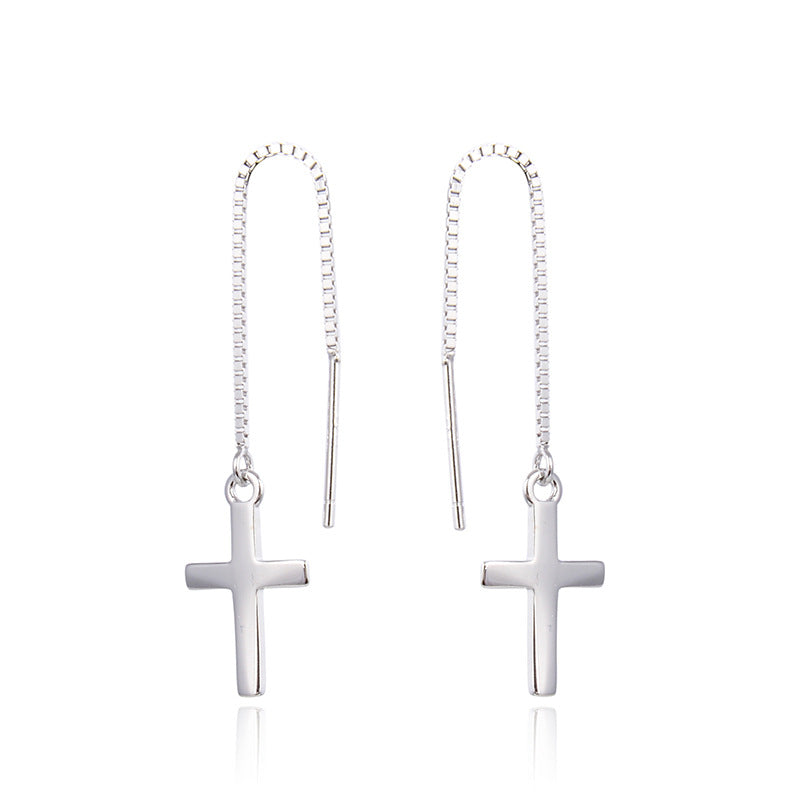 Simple And Popular Cross Earring - Zara-Craft