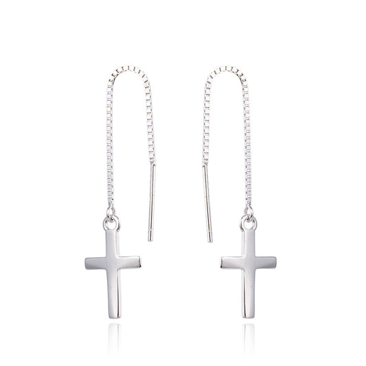 Simple And Popular Cross Earring - Zara-Craft