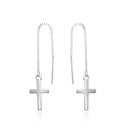 Simple And Popular Cross Earring - Zara-Craft