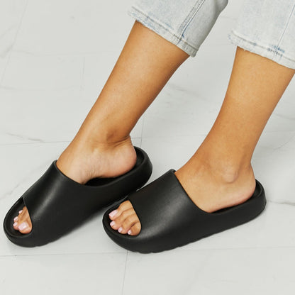 NOOK JOI In My Comfort Zone Slides in Black