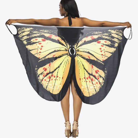 Butterfly Spaghetti Strap Cover Up - Zara-Craft