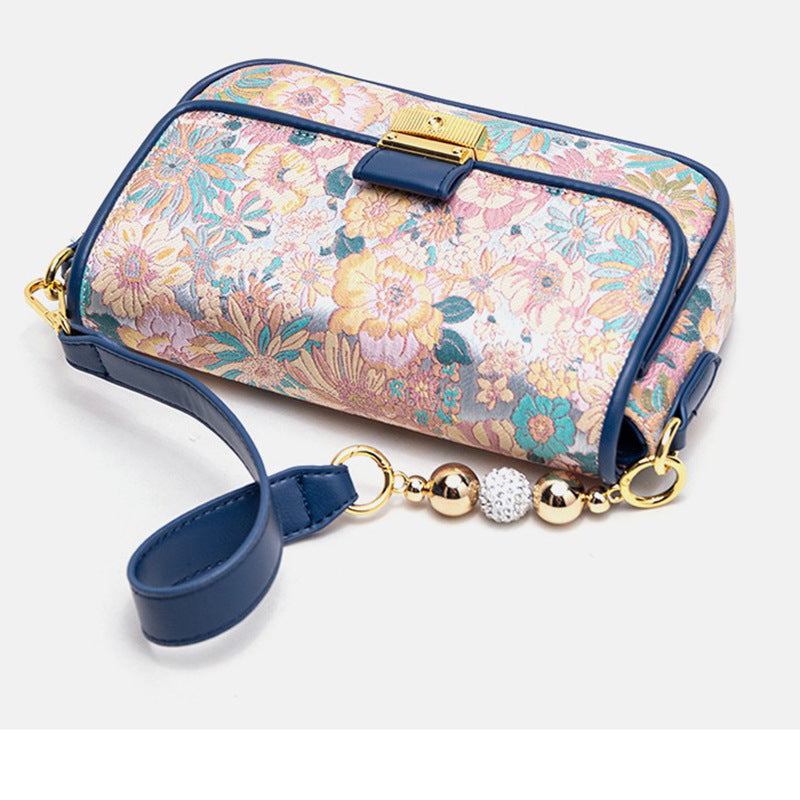 Vintage Flower Shoulder Messenger Bag - Zara-Craft