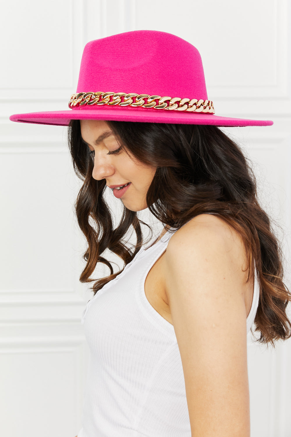 Fame Keep Your Promise Fedora Women Hat in Pink - Zara-Craft