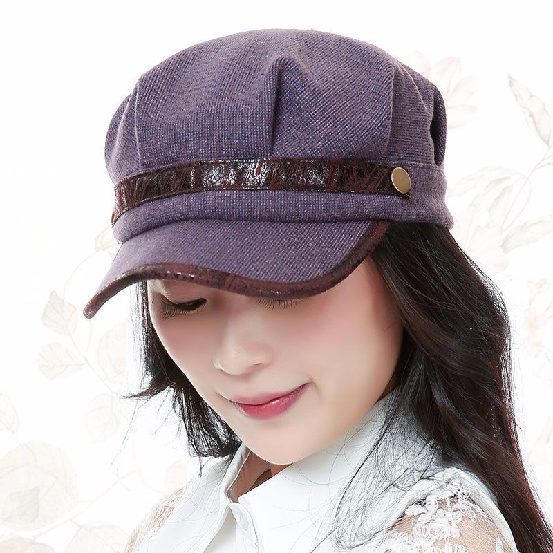 Woolen Octagonal Women Hat - Zara-Craft