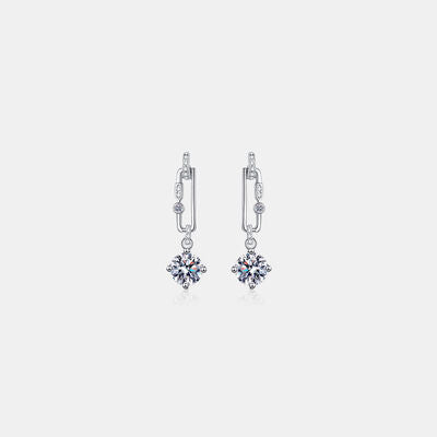 2 Carat Moissanite 925 Sterling Silver Women Earrings