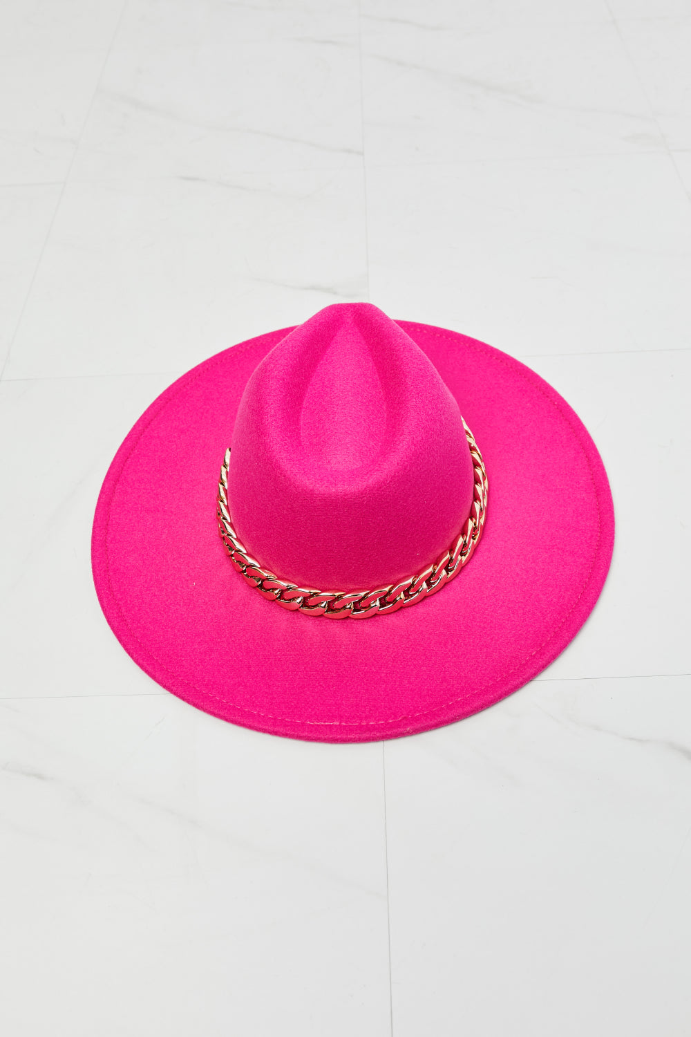 Fame Keep Your Promise Fedora Women Hat in Pink - Zara-Craft