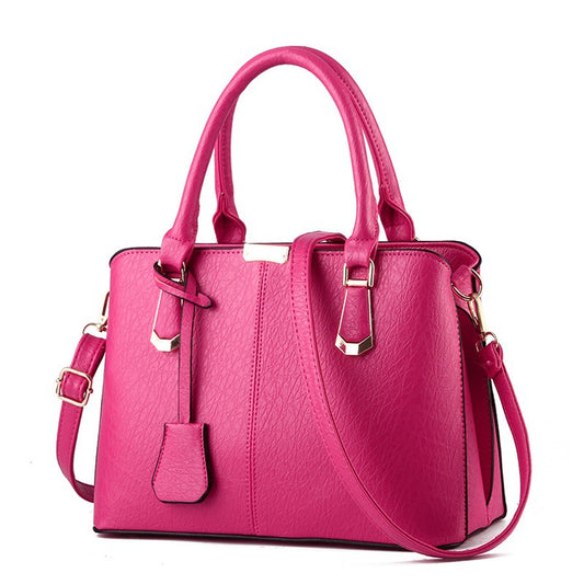 Solid Color Fashion Ladies Handbag Large Capacity - Zara-Craft