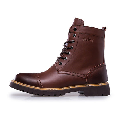 Leather Martin Boots Men's Leather Shoes - Zara-Craft