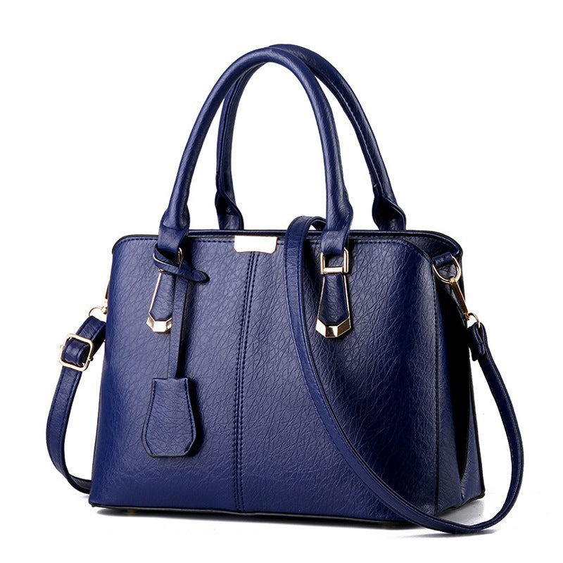 Solid Color Fashion Ladies Handbag Large Capacity - Zara-Craft