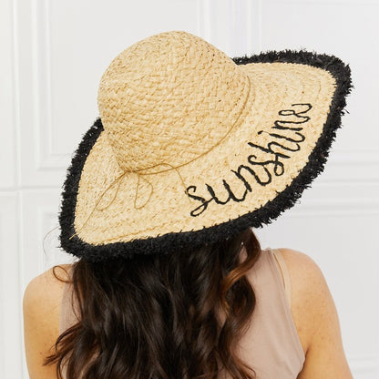 Fame Sunshine Straw Fringe Hat - Zara-Craft