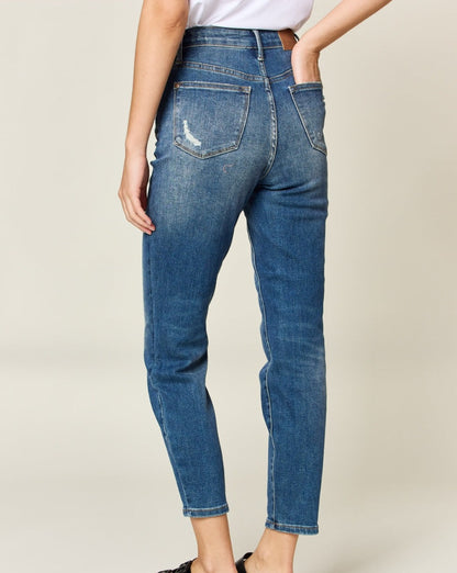 Judy Blue Full Size Tummy Control High Waist Slim Women Jeans