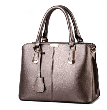 Solid Color Fashion Ladies Handbag Large Capacity - Zara-Craft