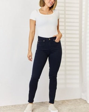 Judy Blue Full-Size Garment Dyed Tummy Control Skinny Women Jeans