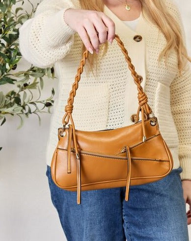 SHOMICO Braided Strap Shoulder Women Bag