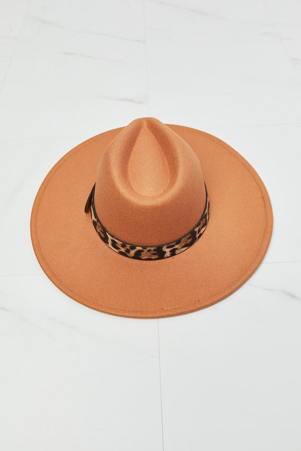 Fame In The Wild Leopard Detail Fedora Women Hat - Zara-Craft