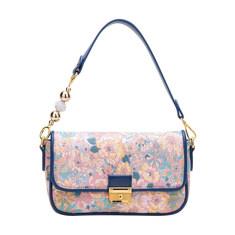 Vintage Flower Shoulder Messenger Bag - Zara-Craft