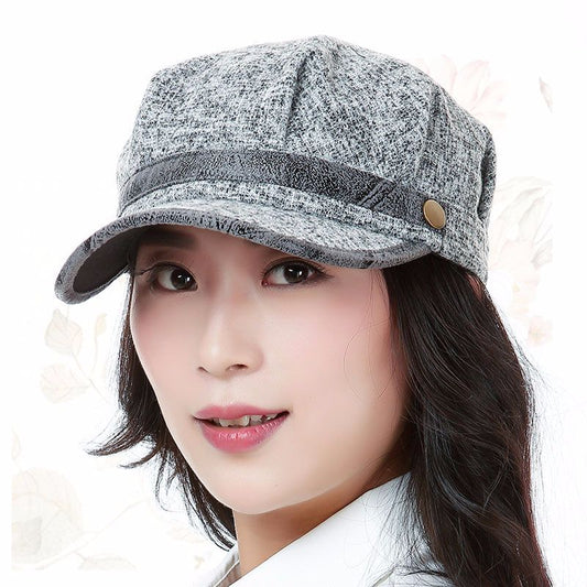 Woolen Octagonal Women Hat - Zara-Craft