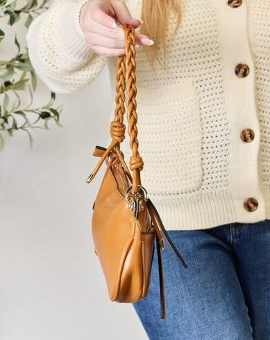 SHOMICO Braided Strap Shoulder Women Bag