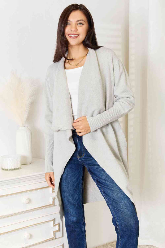 Angel Wings Open Front Duster Women Cardigan with Pockets