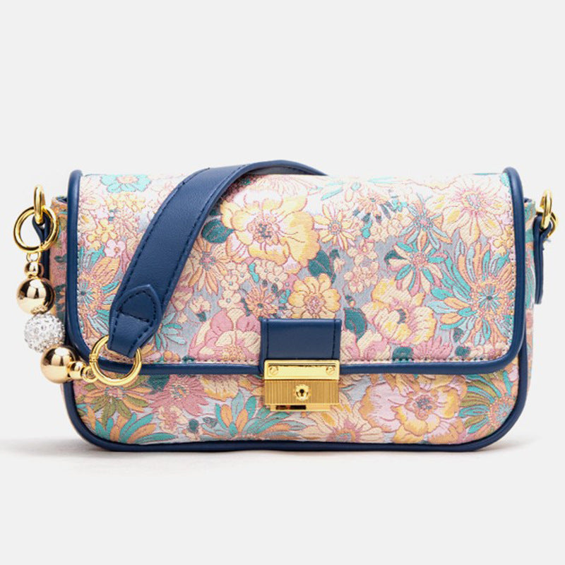 Vintage Flower Shoulder Messenger Bag - Zara-Craft